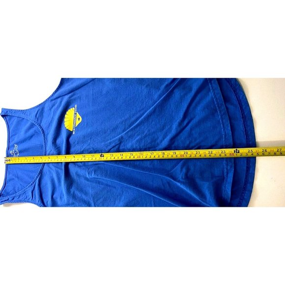 Southern Tide Womens Sleeveless Tank Shirt Top Sz S Blue Yellow Shell Beach - Picture 10 of 10